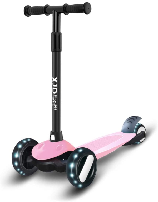 XJD Kinderscooter Kinderroller mit 3 LED Rädern Kickboard für Mädchen Junge 2-8 Jahre Sperrbare Richtung Verstellbare Lenkerhöhe Leicht…