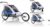 XLC Duo-BS-C02 2014 Fahrradanhänger blau/Silber 3092000400