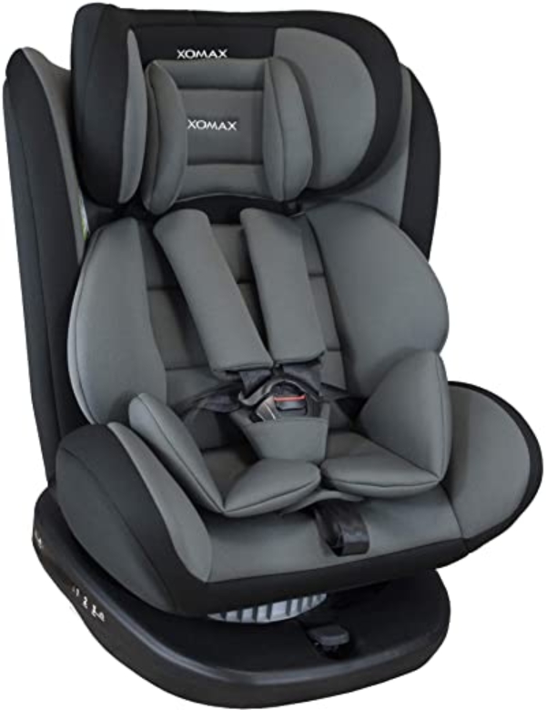 XOMAX 916 Kindersitz drehbar 360° mit ISOFIX und Liegefunktion I mitwachsend I 0-36 kg, 0-12 Jahre, Gruppe 0/1/2/3 I 5-Punkt-Gurt und 3-Punkt-Gurt…
