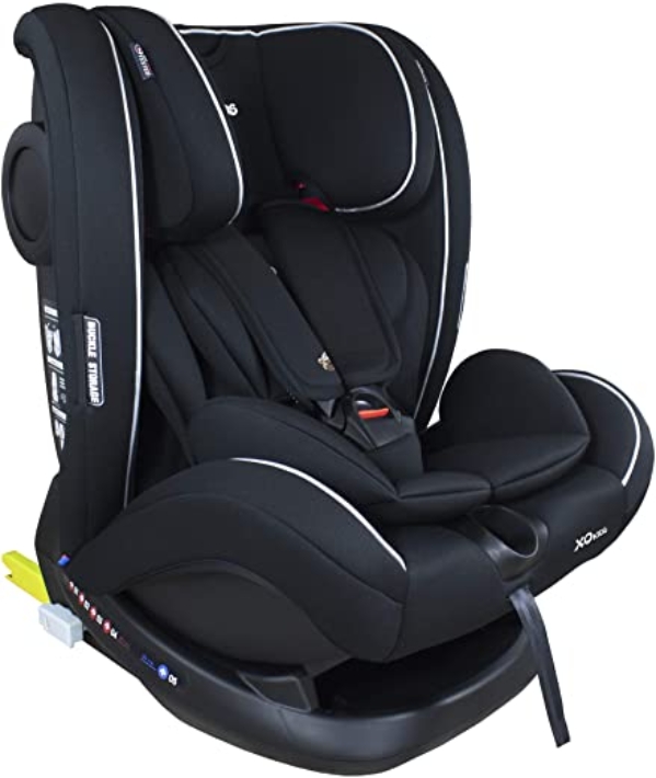 XOMAX S66 Kindersitz mit ISOFIX und Liegefunktion I mitwachsend I 0-36 kg, 0-12 Jahre, Gruppe 0/1/2/3 I 5-Punkt-Gurt und 3-Punkt-Gurt I Bezug…