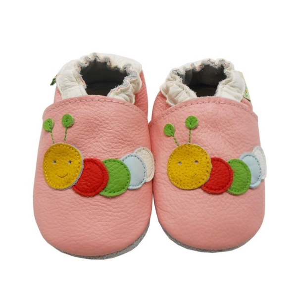 Yalion »Weiche Leder Krabbelschuhe Lauflernschuhe Hausschuhe Lederpuschen Raupe 100% Leder« Lauflernschuh