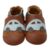 Yalion »Weiche Leder Lauflernschuhe Hausschuhe Lederpuschen Auto Braun 100% Leder« Hausschuh