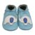 Yalion »Weiche Leder Lauflernschuhe Hausschuhe Lederpuschen Elefant Hellblau 100% Leder« Krabbelschuh elastisch