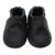 Yalion »Weiche Leder Lauflernschuhe Hausschuhe Lederpuschen Schwarz 100% Leder« Krabbelschuh