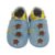 Yalion »Weiche Leder Lauflernschuhe Hausschuhe Lederpuschen Sterne Hellblau 100% Leder« Krabbelschuh elastisch