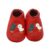Yalion »Weiche Leder Lauflernschuhe Hausschuhe Lederpuschen Vögel Rot 100% Leder« Krabbelschuh elastisch