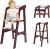 YOLEO Holz Hochstuhl Verstellbar Kinderstuhl mit Sicherheitsgurt 1 bis 12 Jahren 90KG Stuhl Wächst mit Kindern zum Essen und Studieren Mitwachsend…