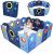 YOLEO Laufgitter Laufstall Baby Absperrgitter Krabbelgitter Schutzgitter für Kinder aus Kunststoff mit Tür Spielzeugboard 14-Paneele mit Uhr…