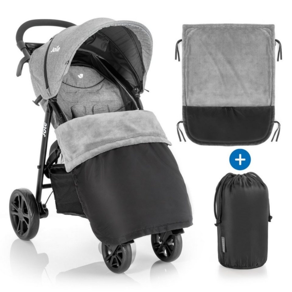 Zamboo Fußsack »Schwarz«, Universal Decke für Kinderwagen und Buggy wasserabweisende Beindecke für Sportwagen