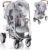 Zamboo Universal Regenschutz Buggy mit vollständiger Frontöffnung – Regenverdeck Kinderwagen & Sportwagen mit Fenster und Doppel Reißverschluss zum…