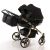 ZWILLINGSKINDERWAGEN GESCHWISTERWAGEN ZWILLINGSBUGGY TWIN JUNAMA DUO s-LINE (02. Schwarz und Gold, 2in1)